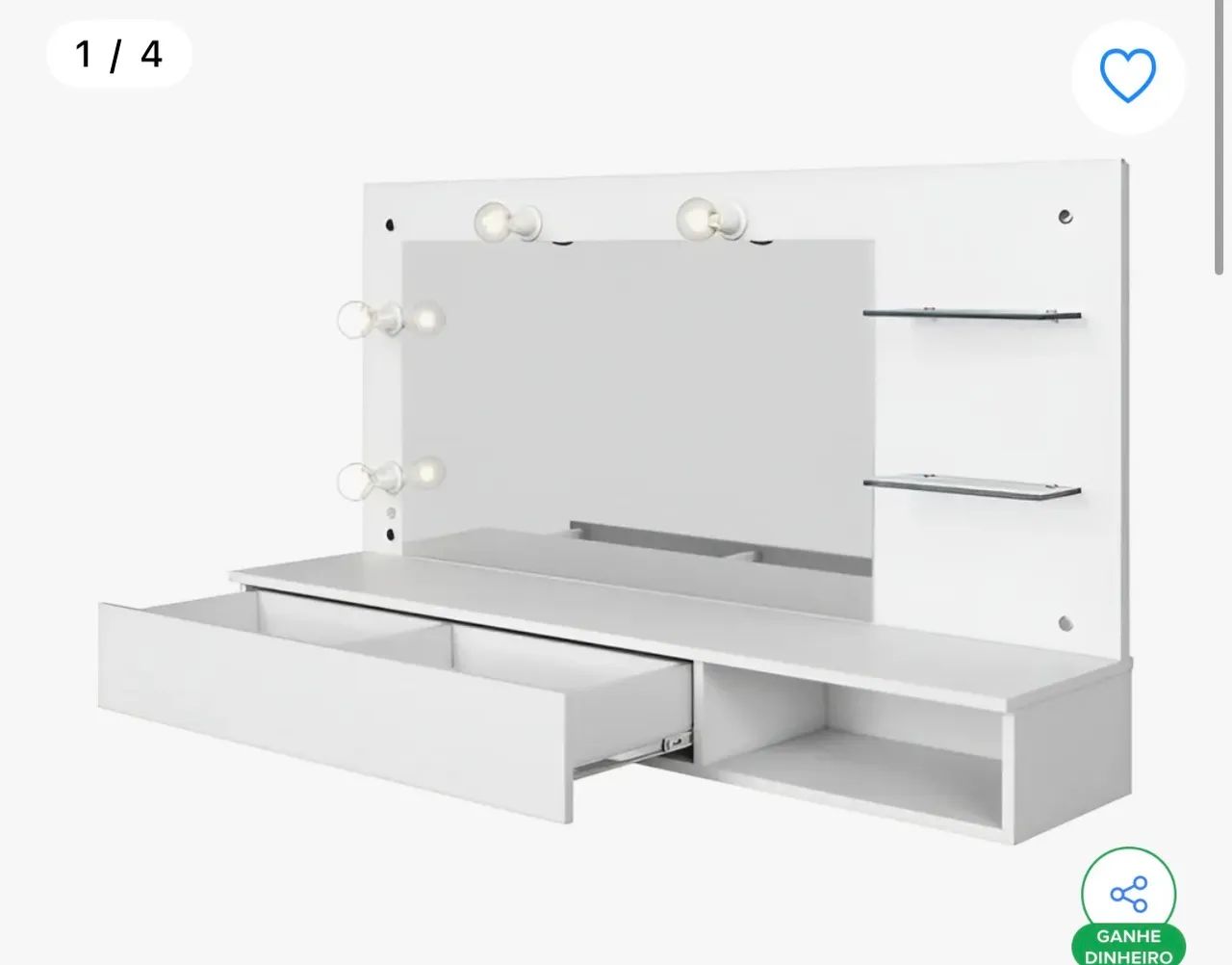 Penteadeira camarim suspensa 