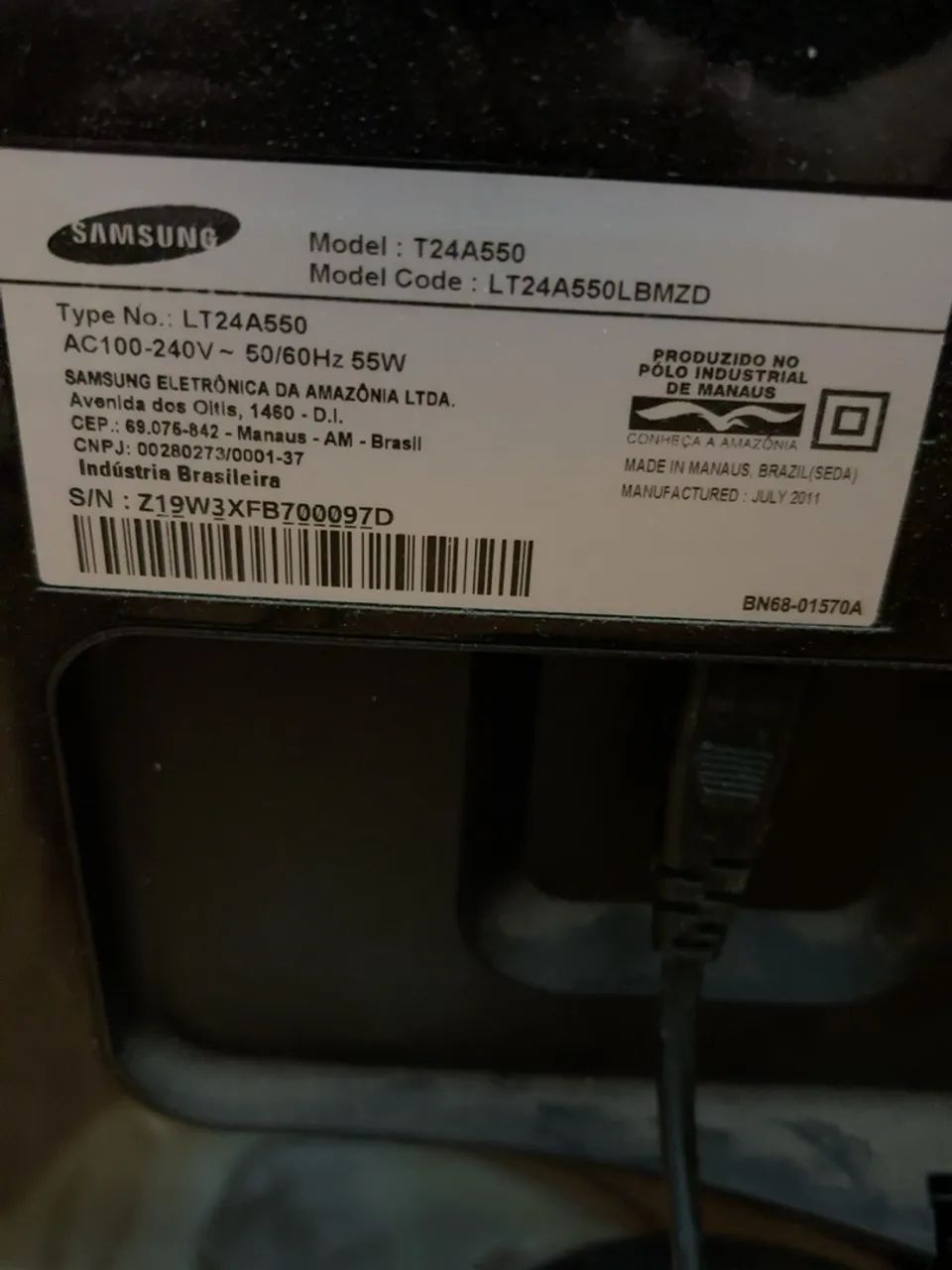 Monitor TV Samsung LT24A550 24 polegadas  - Foto 3