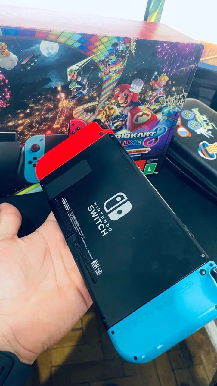 ? Nintendo Switch V2 Desbloqueado + MicroSD 128GB | Completo - Foto 2