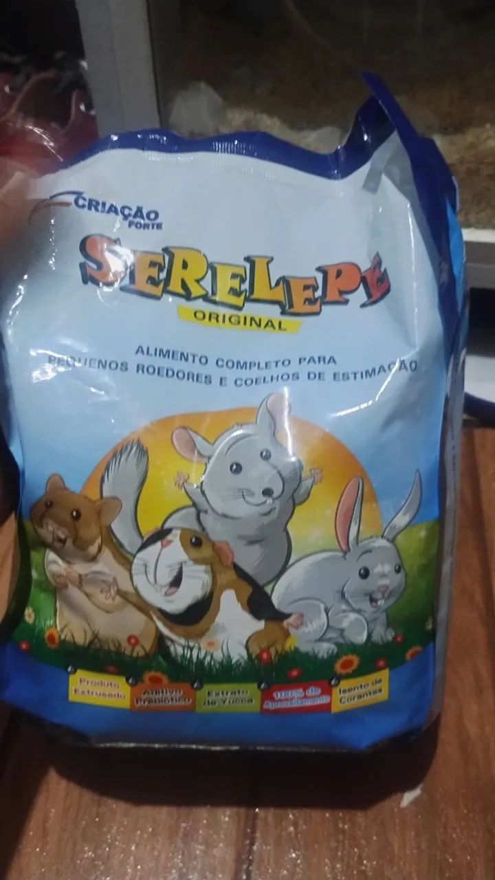 Ração para hamsters e roedores