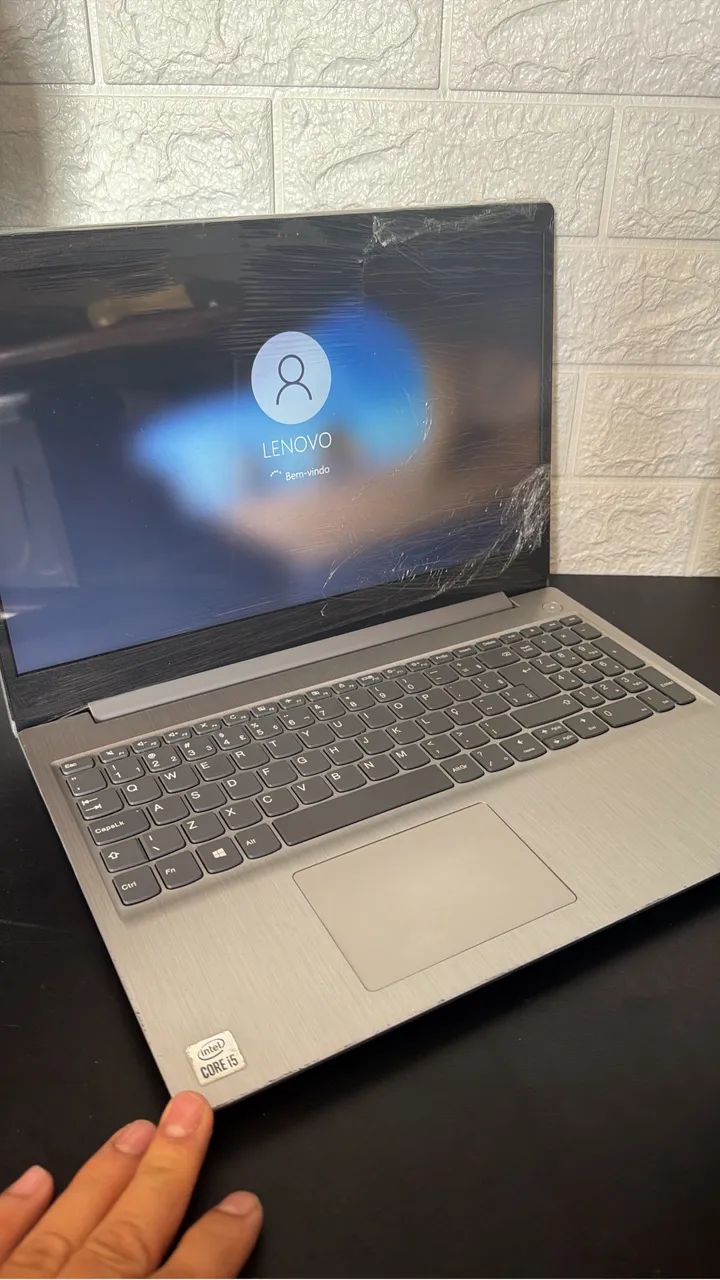 Notebook Lenovo i5 10 the impecável SSD 256 8giga garantia 120