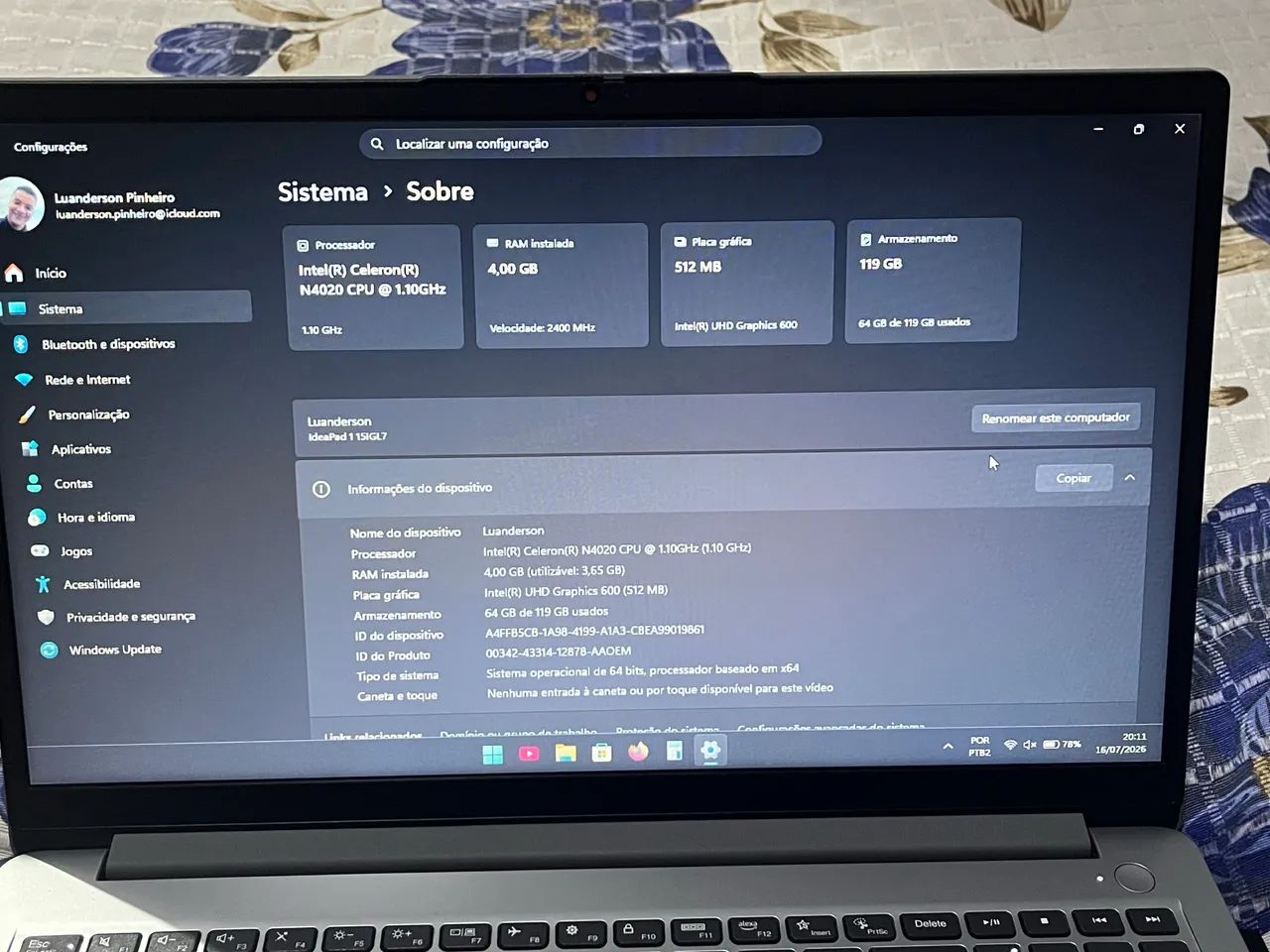 Ideapad 115il7 - Foto 4
