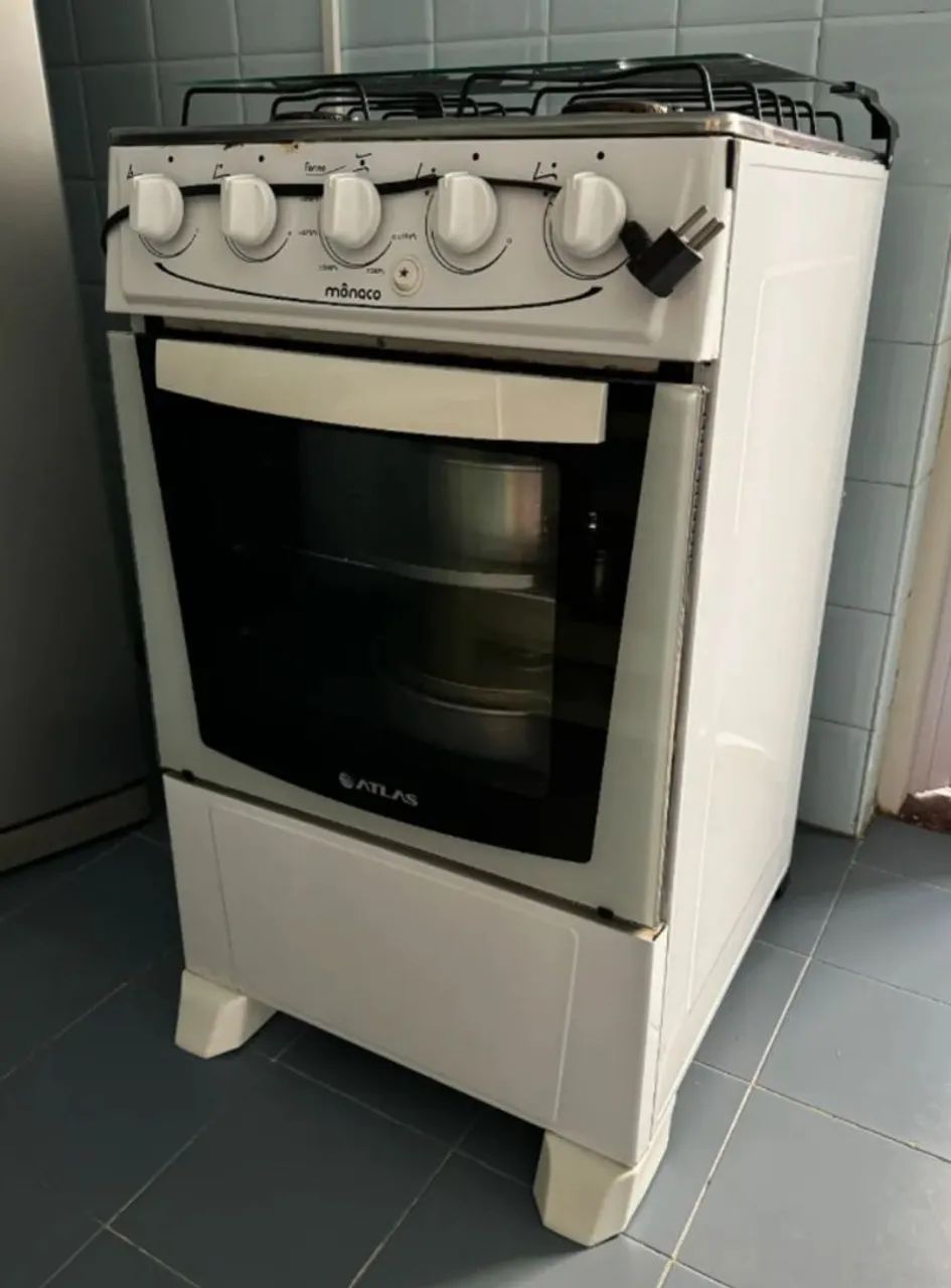 Fogão 4 bc Atlas Bi-volts <br>Edson * What - Foto 3