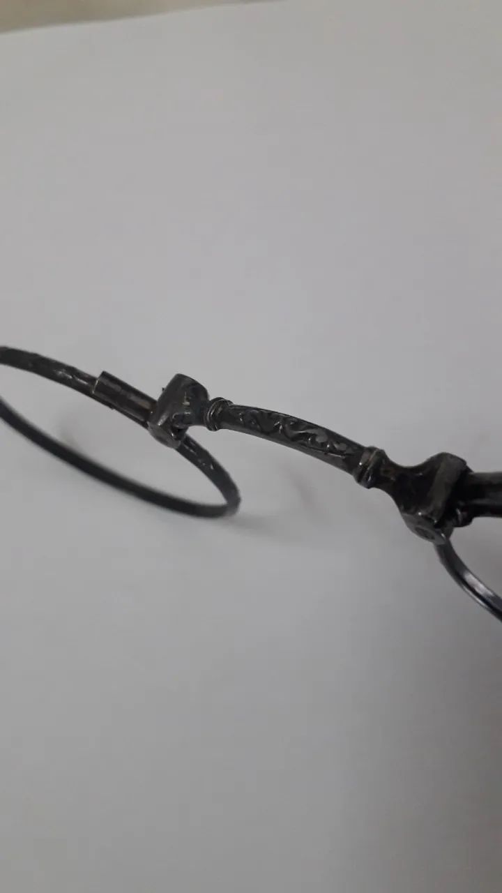 Óculos  Pince-Nez  Pincenê  Prateado  - Foto 5