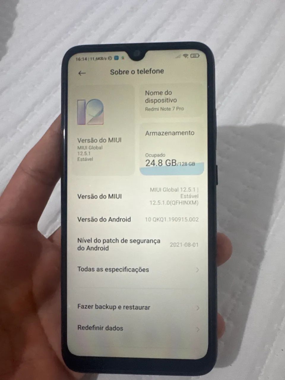 Redmi note 7 pro 6gb de ram e 128gb de memoria interna - Foto 3