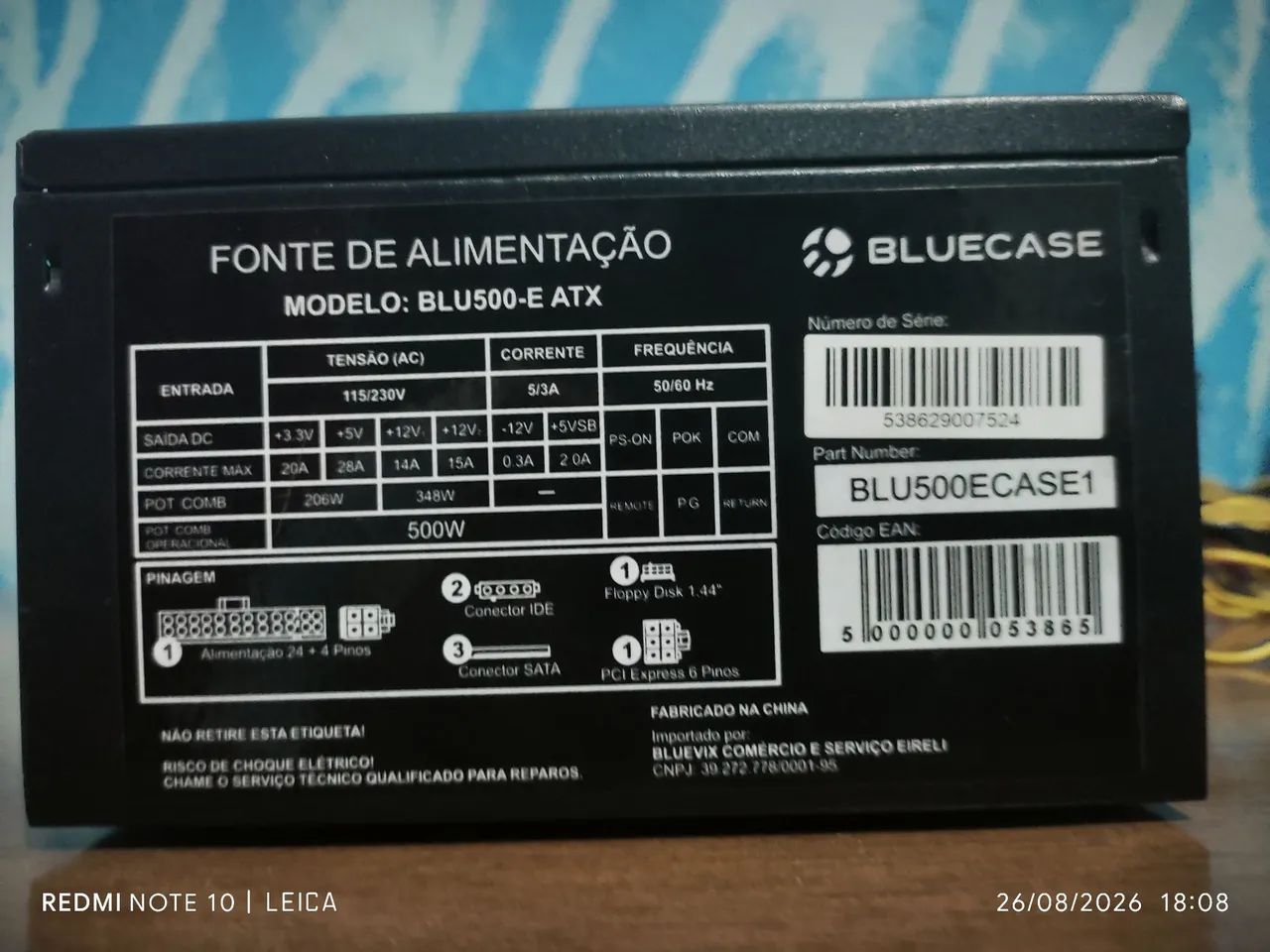 Fonte 500W BlueCase - Foto 2