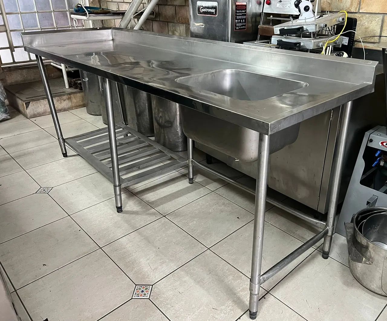 Pia Inox Com Bancada PRONTA ENTREGA - Foto 3