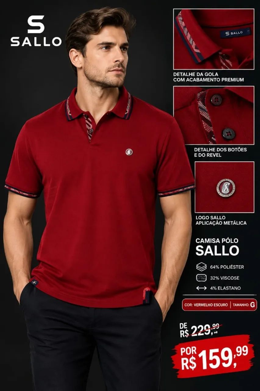 Camisa Pólo SALLO - Foto 3