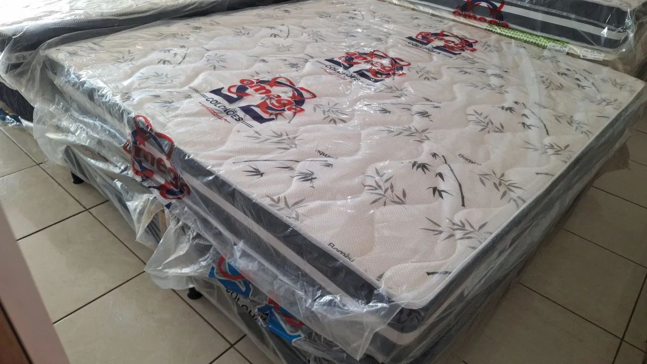 Cama super King 2.03x1.93 espuma ortopédico 