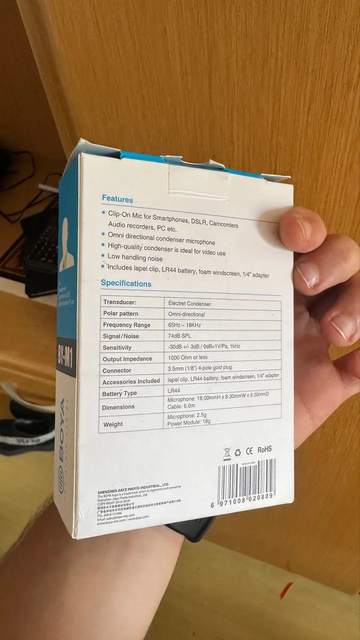 Microfone de Lapela Boya BY-M1 - Foto 2