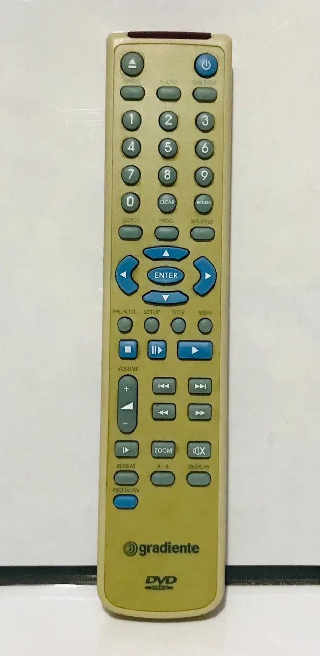 Controle Remoto original gradiente, modelo CR-1645 para dvds variados da gradiente!