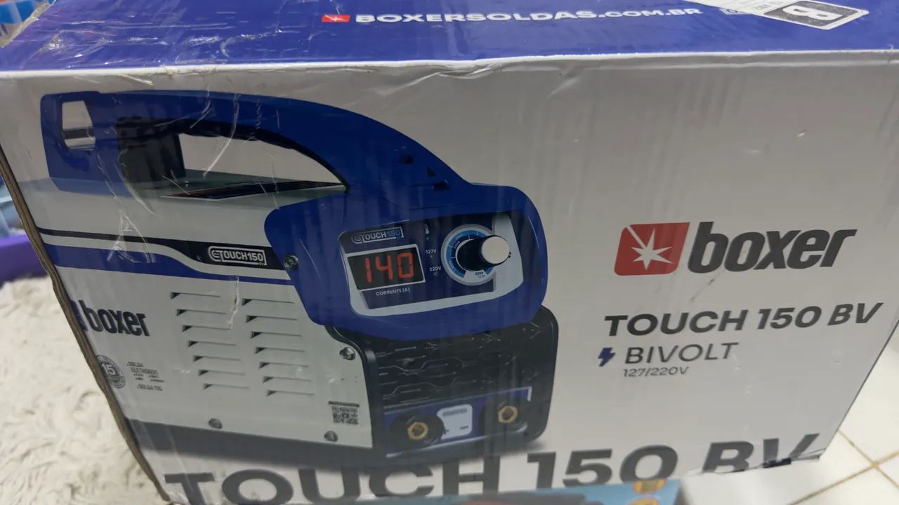 Máquina de solda boxer touch 150bv - Foto 6