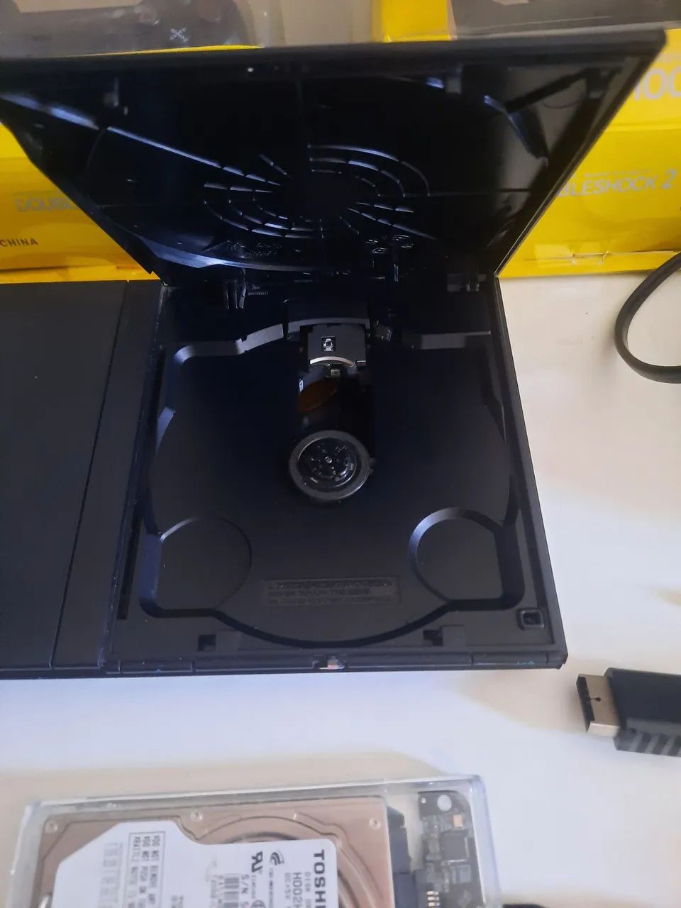 PS2 Slim com 2 controles - Aceito cartão  - Foto 4