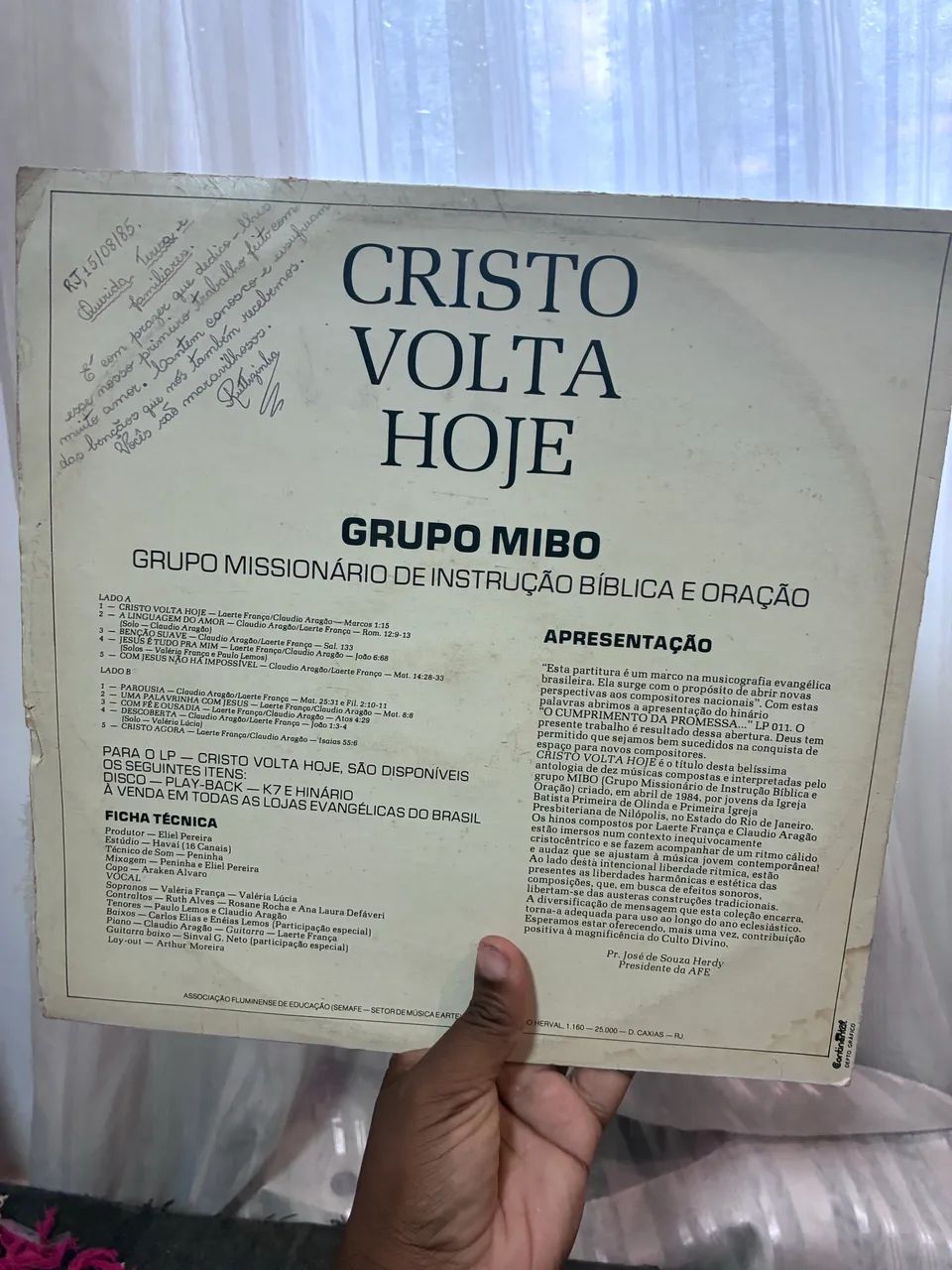 Disco Vinil Cristo Volta Hoje - Grupo Mibo - Foto 2