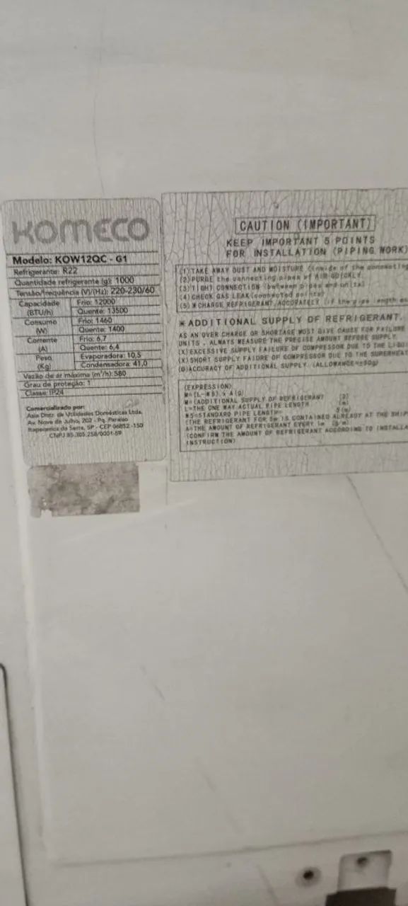 Vendo aparelho de ar condicionado Komeco  - Foto 3