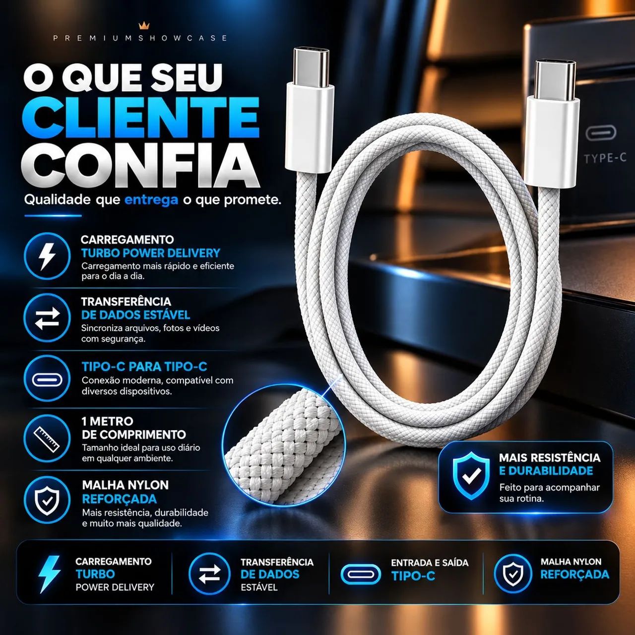 Cabo USB C 