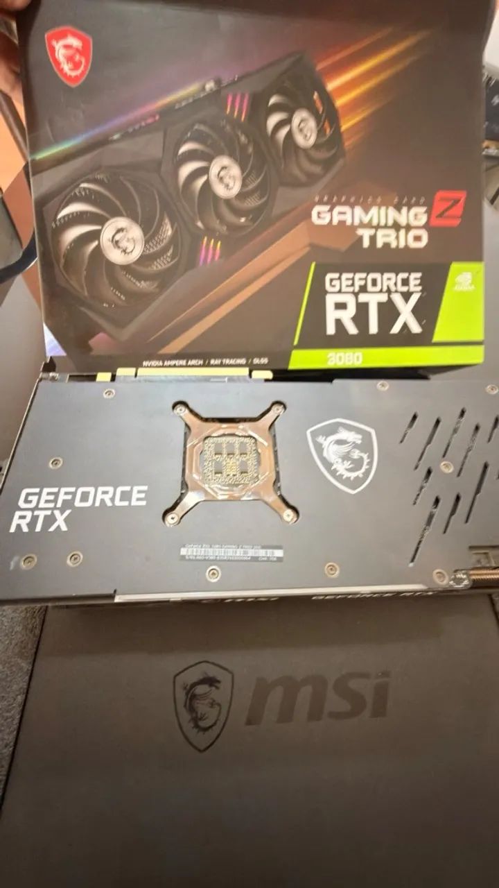 Placa de Vídeo MSI GeForce RTX 3080 Gaming Z Trio 10GB GDDR6X