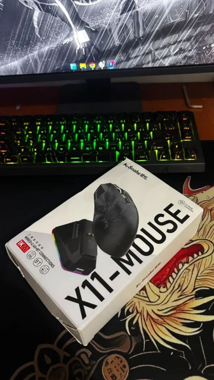 Mouse K-Snake X11Pro Branco (LACRADO) - Foto 3