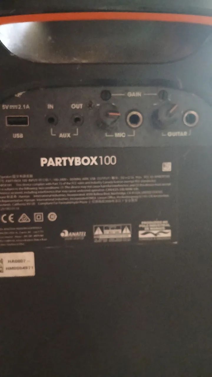 Som JBL partybox 100 - Foto 4