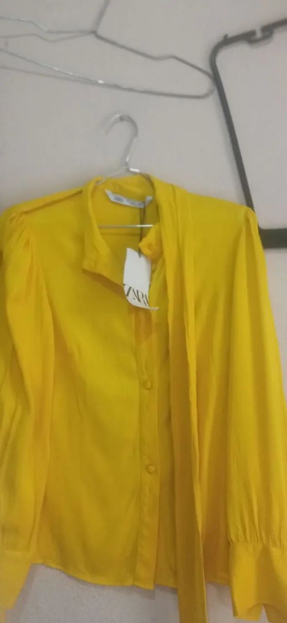 Camisa acetina zara  - Foto 3