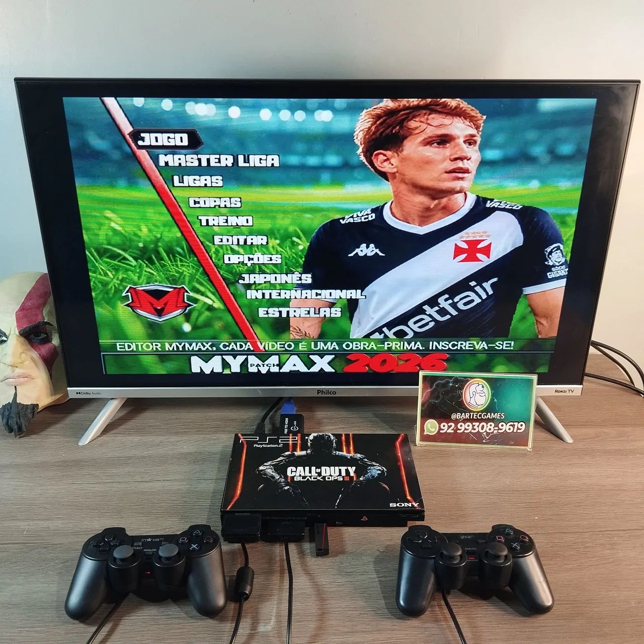 Ps2 personalizado e tunado com jogos