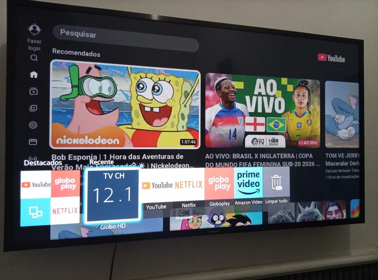 TV SAMSUNG SMART 43 POLEGADAS FUNCIONANDO NORMALMENTE 