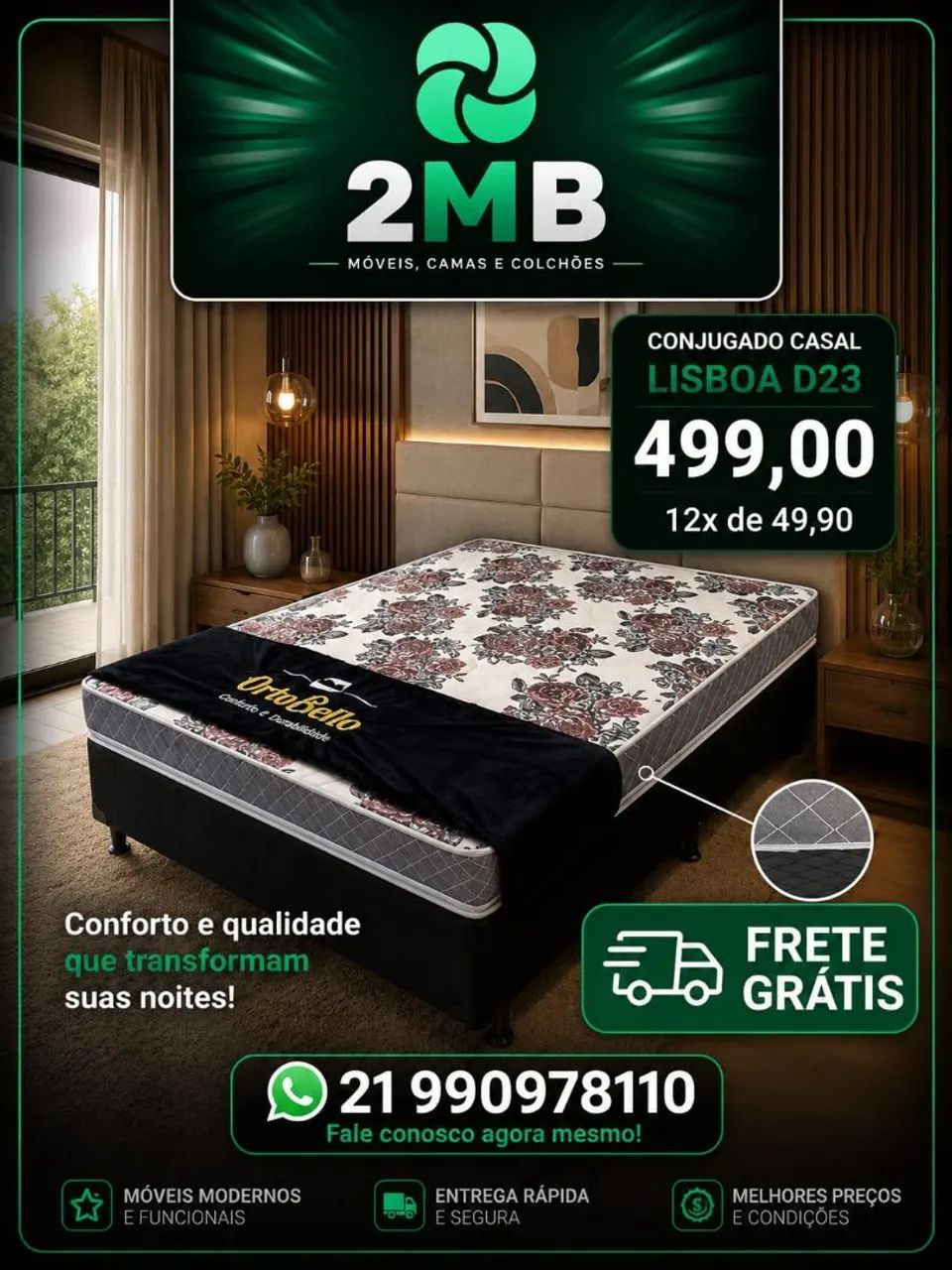 Cama Box direto da fábrica com FRETE GRÁTIS - Foto 4