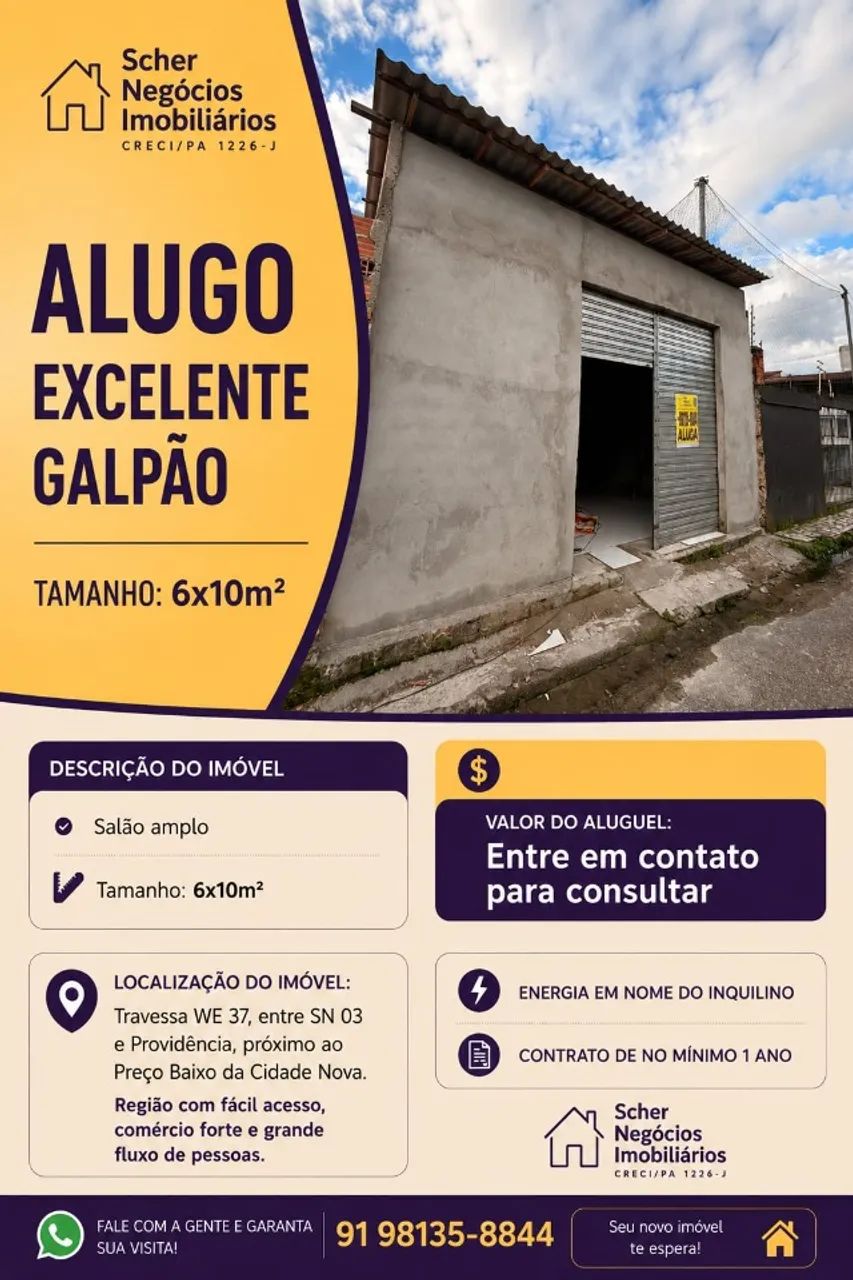 Galpão na Cidade Nova 8, Próximo ao Preço Baixo