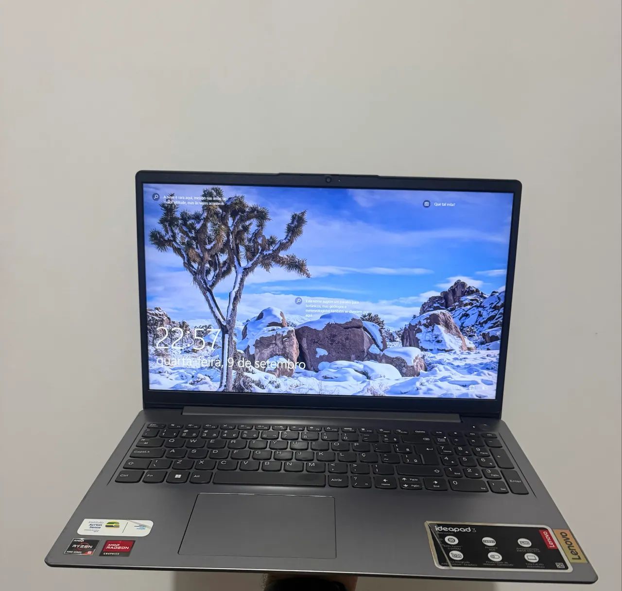 Notebook Lenovo Ryzen 5 série 5000, 20gb ddr4, Ssd Nvme 256gb