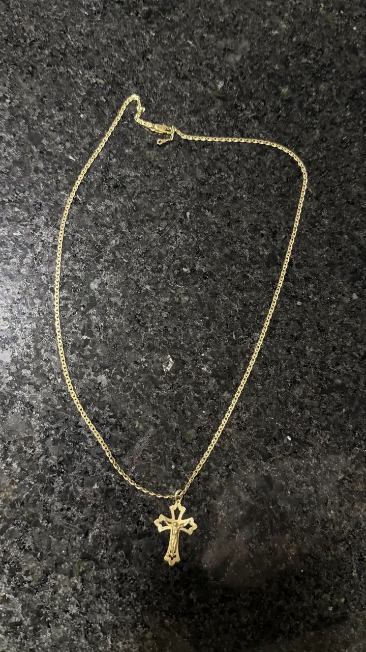 Corrente ouro 18k com pingente
