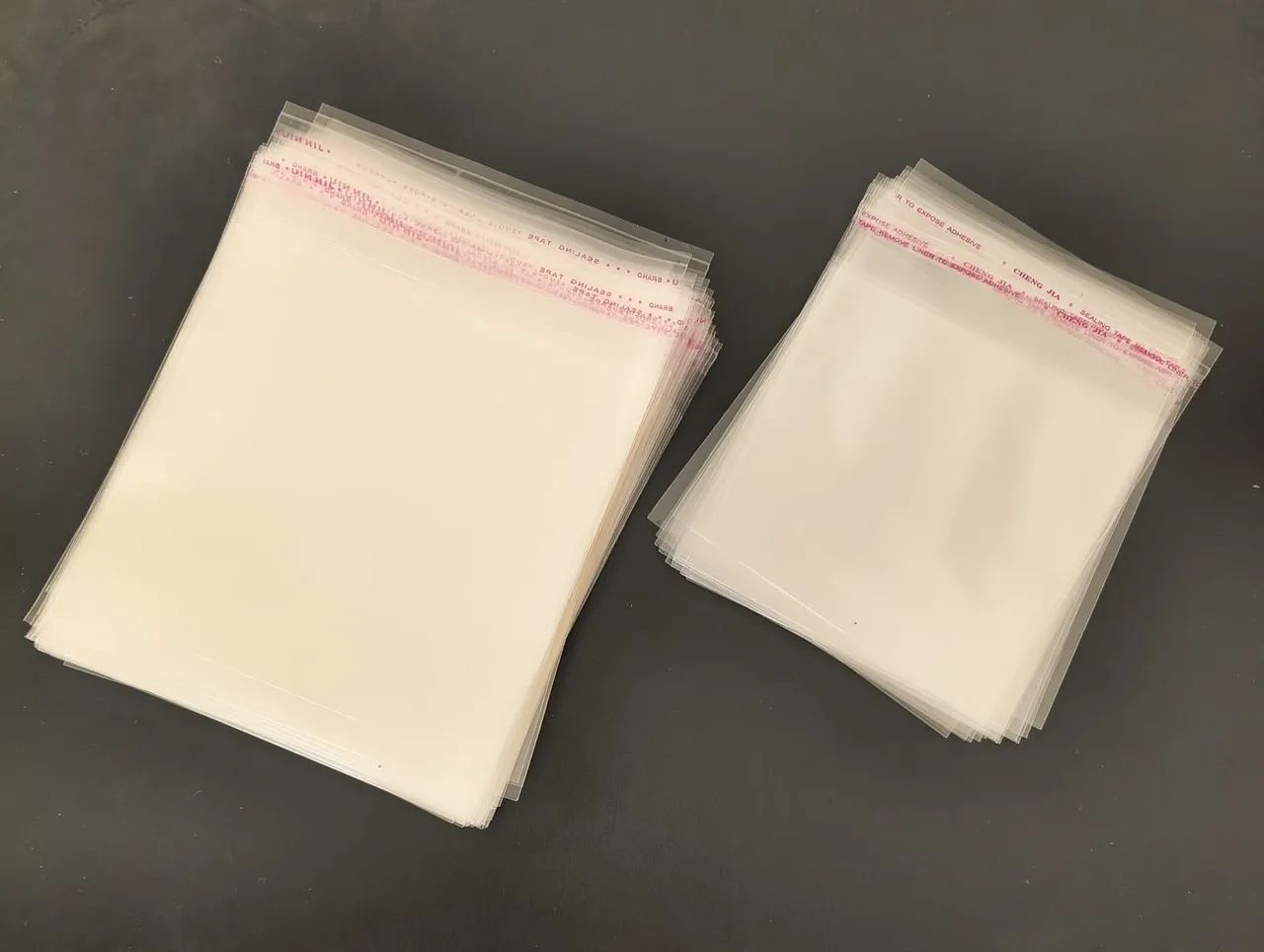 156 Sealed Adhesive Bags, 15x15 cm and 12x12 cm – Opportunity!