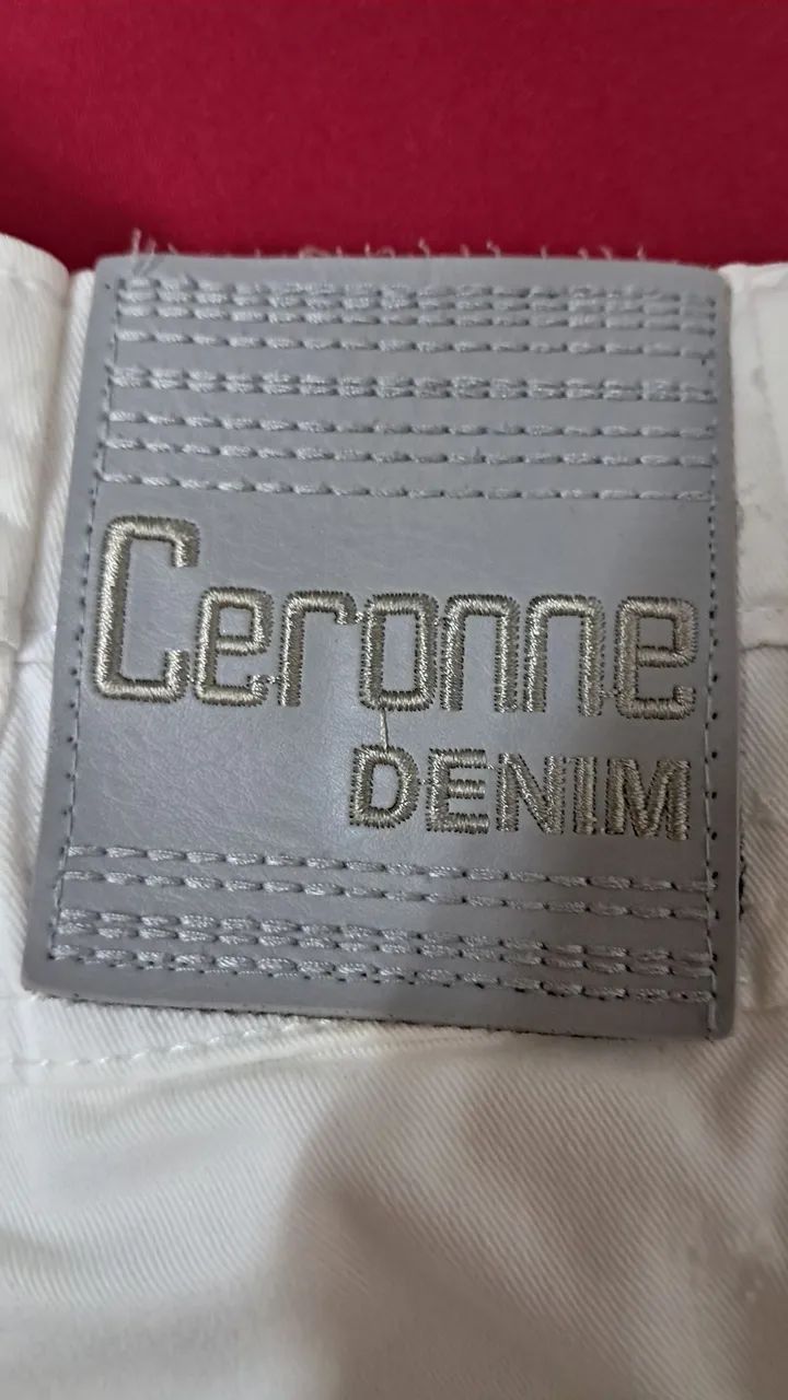 Calça branca com elastano masculina nº 44 (Ceronne Denim)  - Foto 3