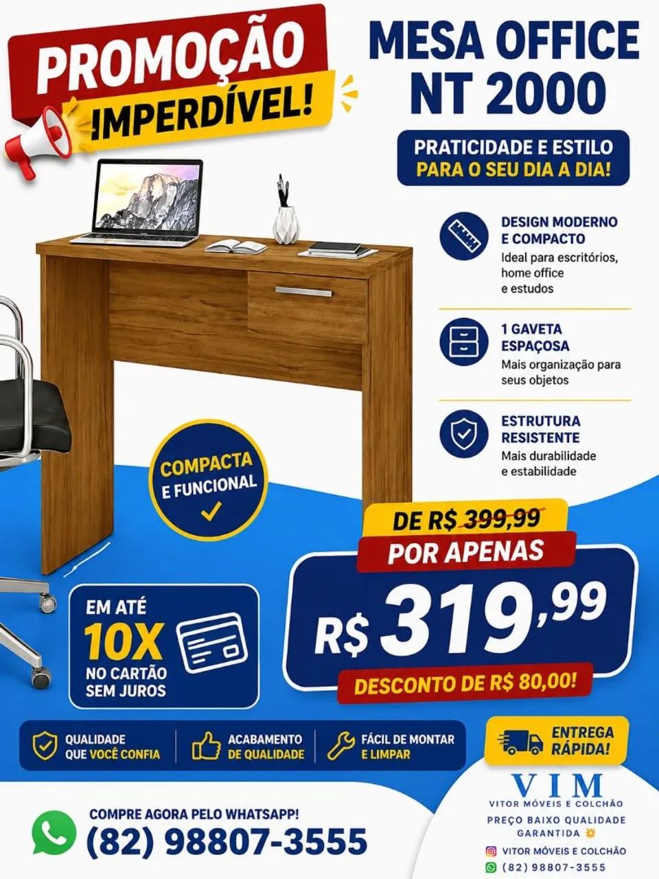 PROMOÇÃO DE ESCRIVANINHA APARTI DE 