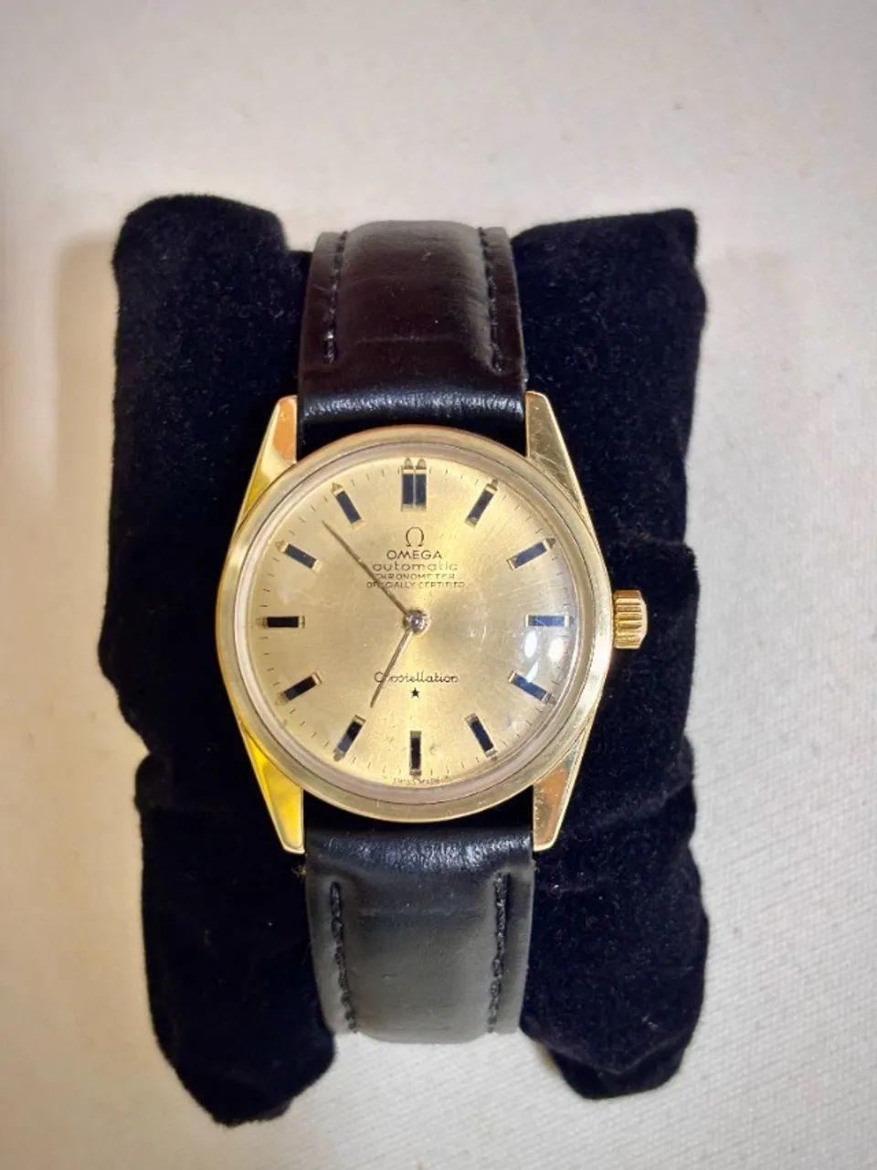 Relógio Omega Constellation Automático Ouro 18k - Raro - Foto 3