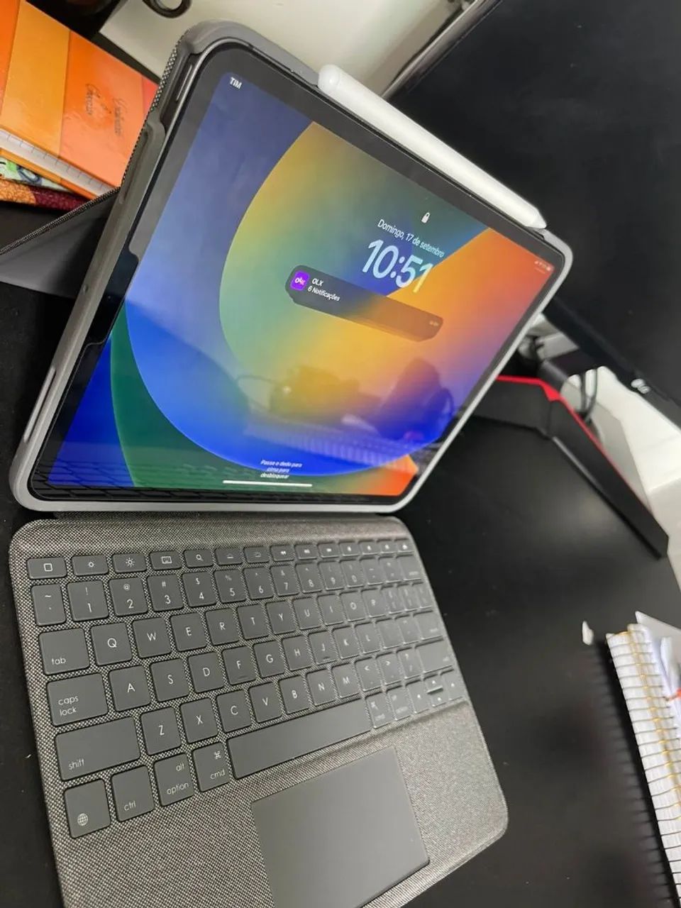 Ipad pro m3 11 polegadas com 1 tb de armazenamento + Apple pencil + capa Apple teclado - Foto 4