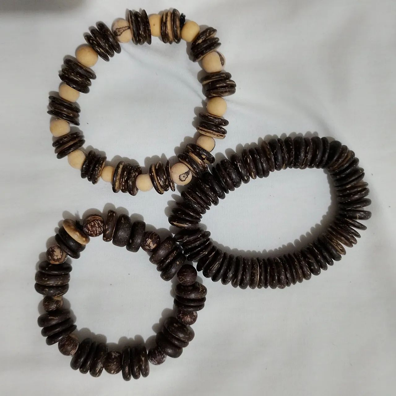 Pulseiras de côco 