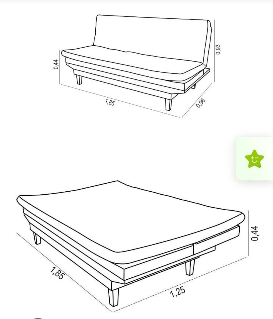 Sofá cama casal - Foto 3
