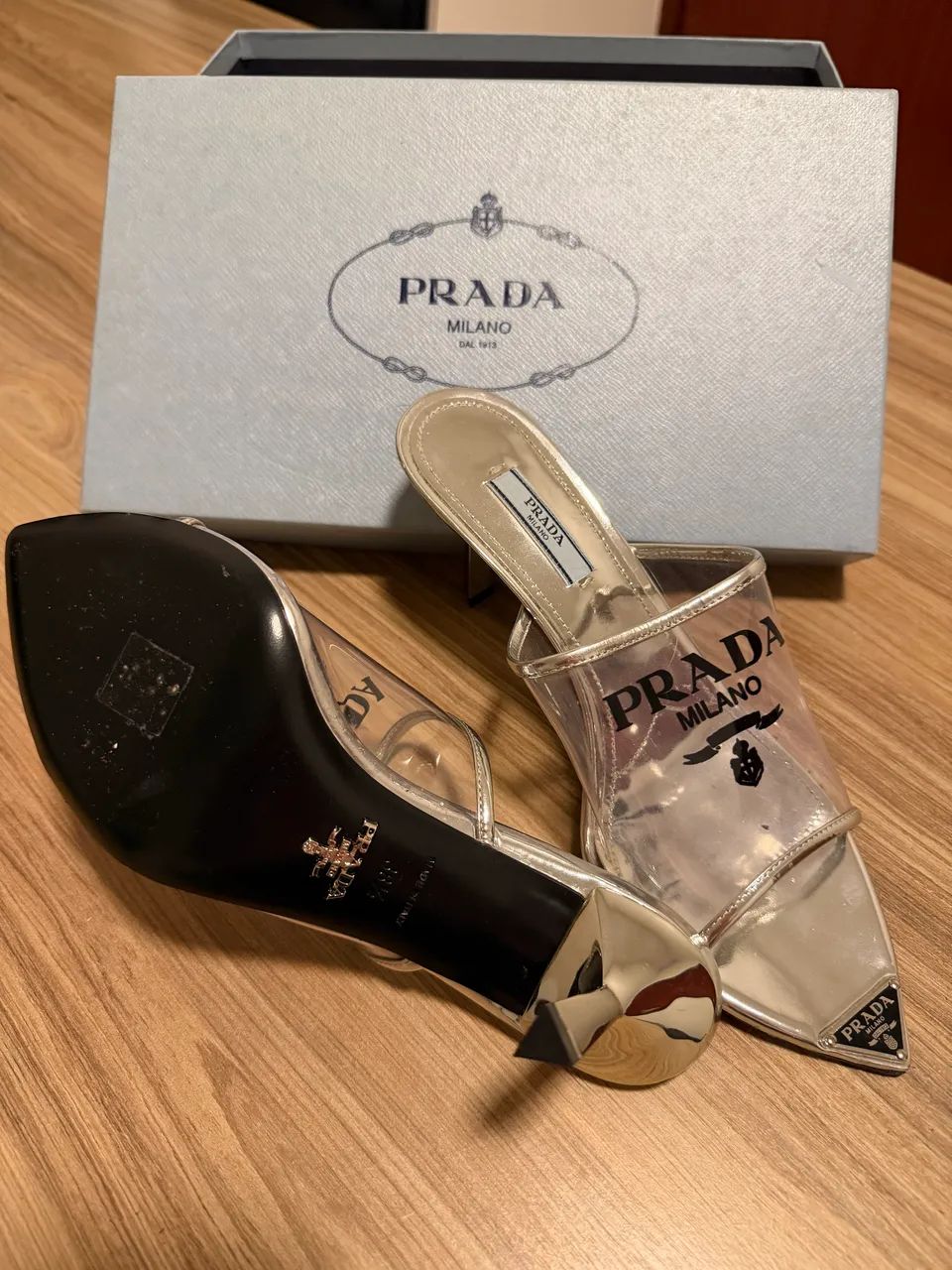 Sandália Prada Milano Original - Tam. 38 - Com Caixa - Foto 5