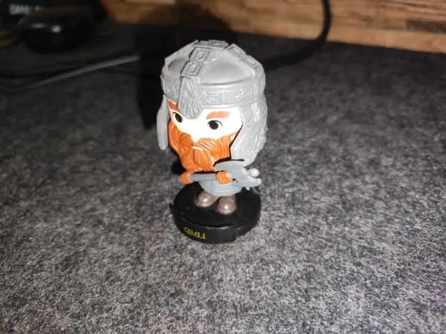 Boneco Miniatura Gimli Senhor dos Anéis BOB's