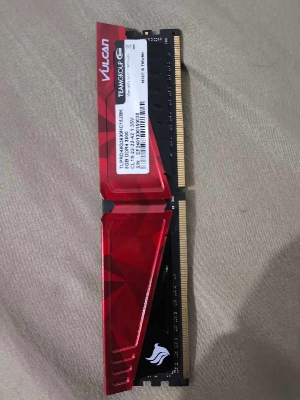 Memória ram 8gb 3600mhz
