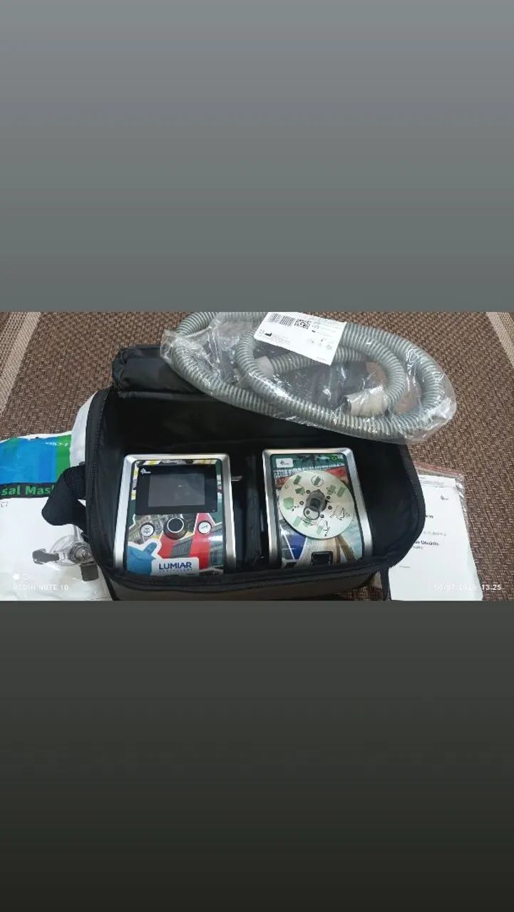 CPAP automático BMC com máscara nasal, filtro e bolsa - Foto 3