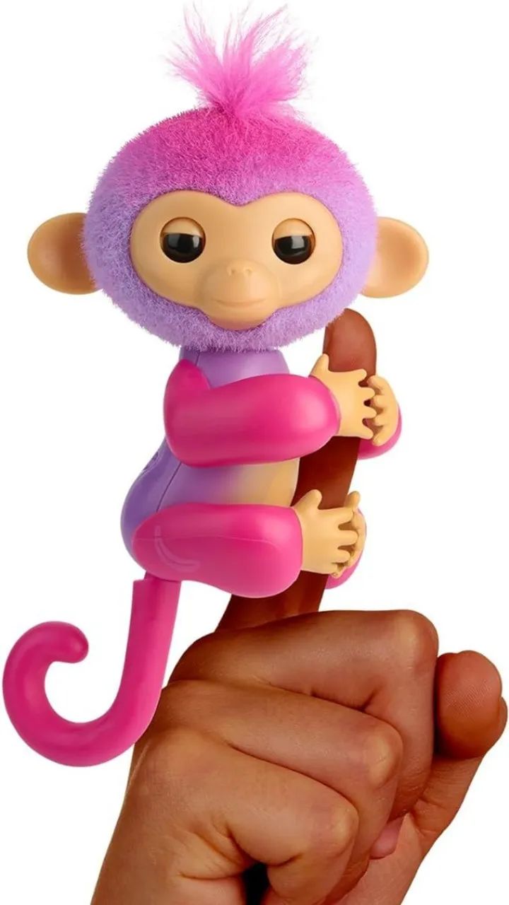 fingerlings macaca de dedo que reage ao toque
