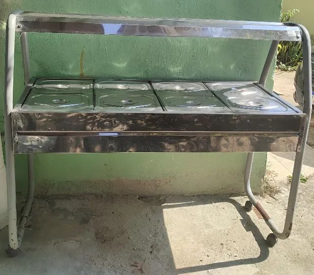 Buffet quente balcão térmico 8 cubas - Foto 3