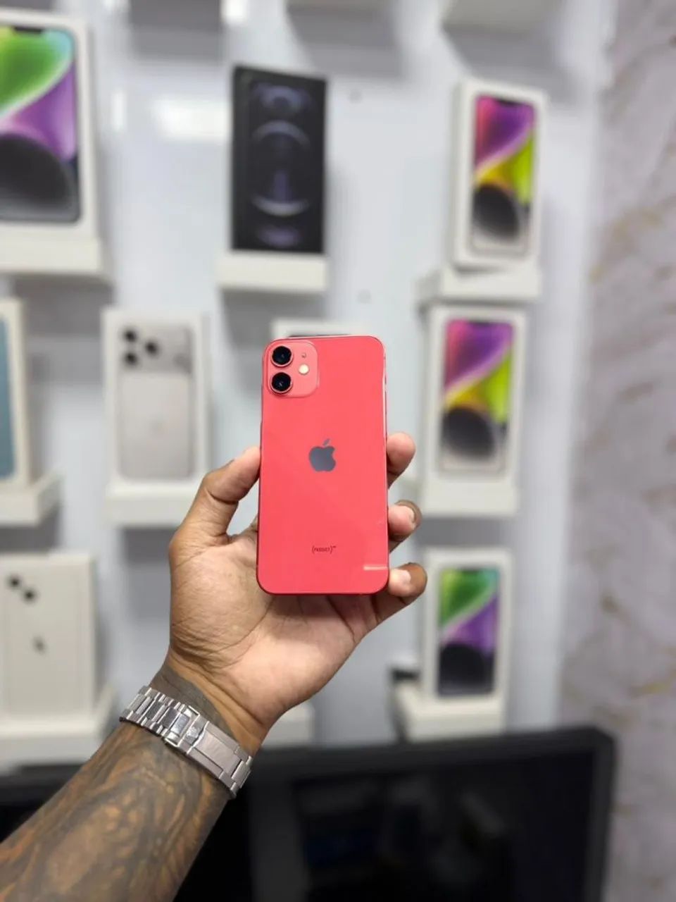 IPHONE 12 MINI 128GB<br>SEM FACE ID<br>R$ 1.199,00