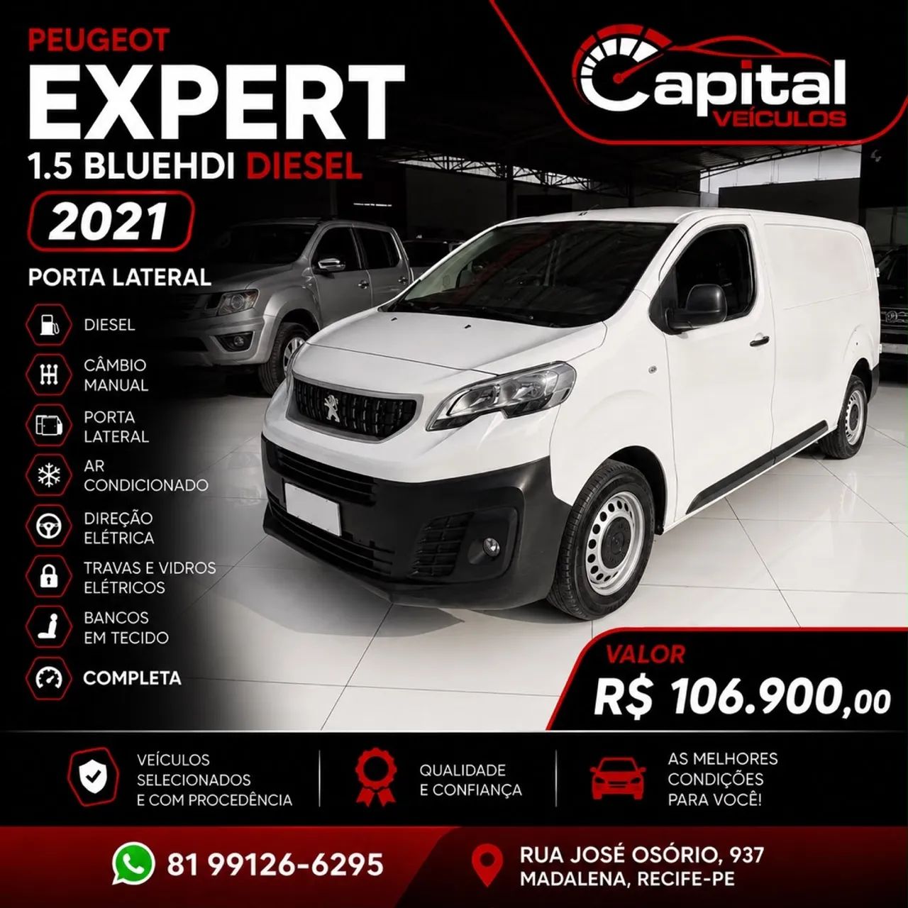 Peugeot Expert BUSINESS 1.6 TURBO DIESEL 2021