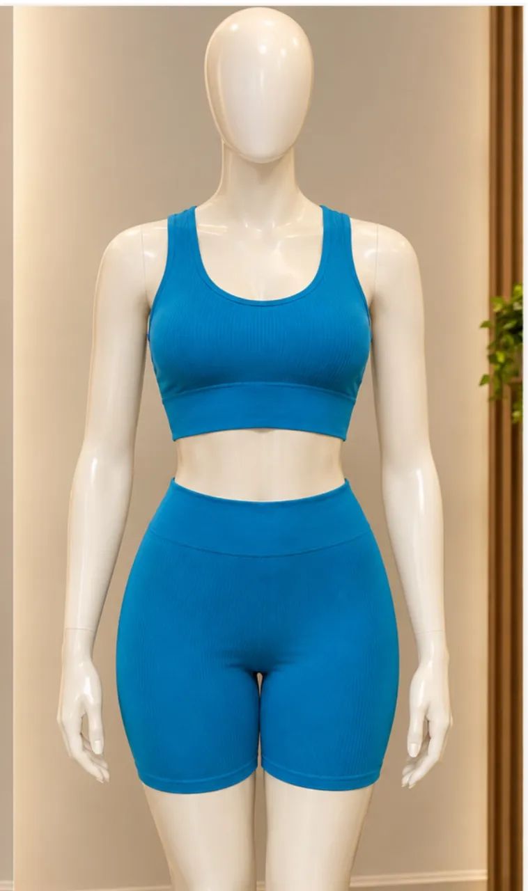 Conjunto academia canelado modelador