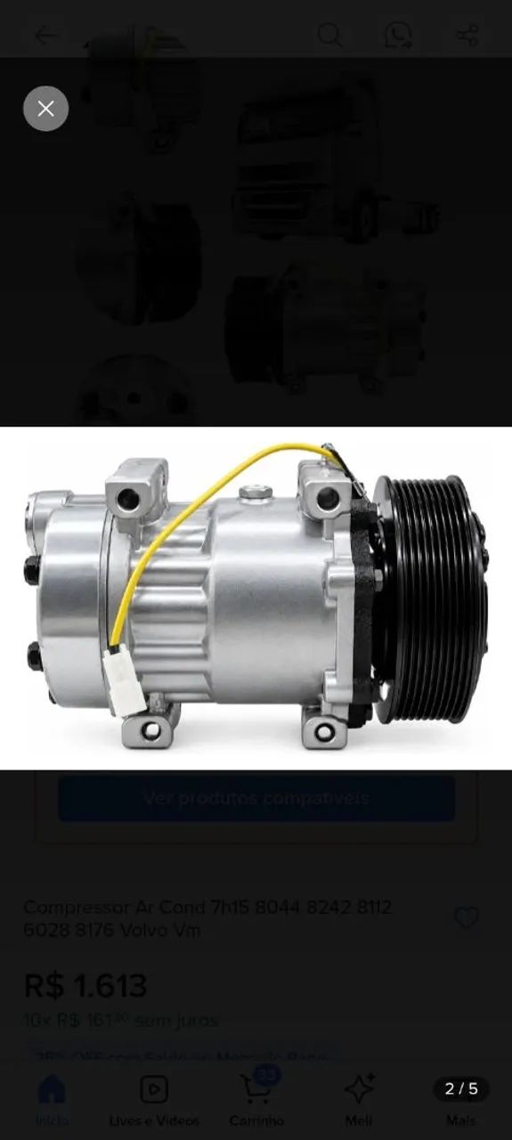 COMPRESSOR DE AR CONDICIONADO  - Foto 2