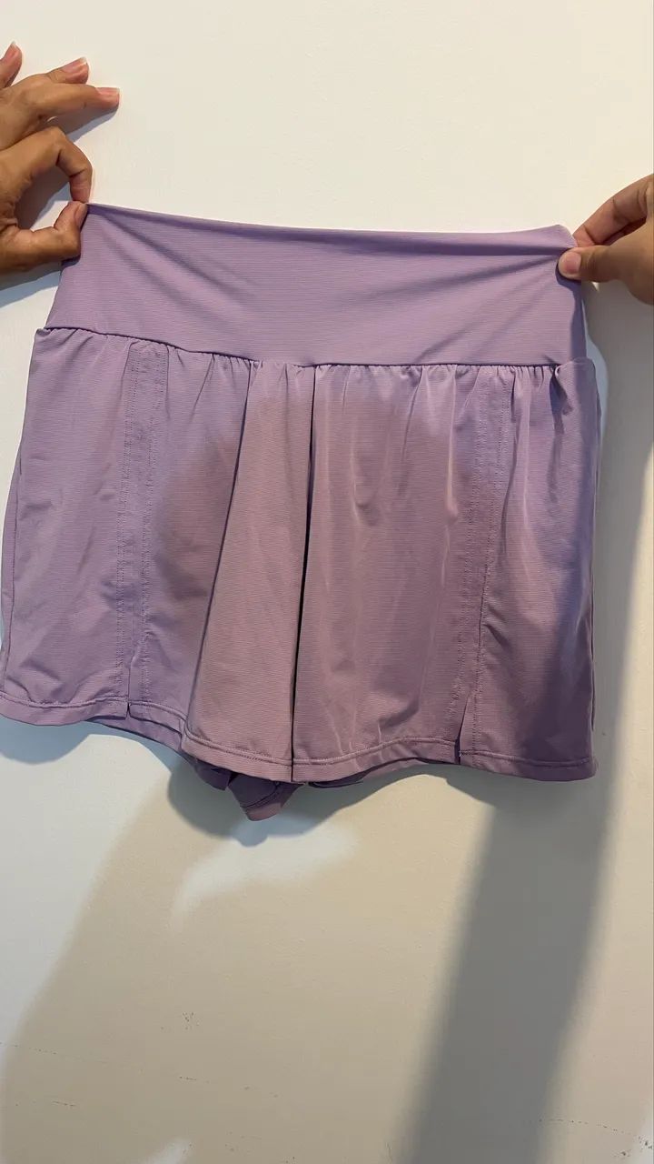 Short de treino forrado 
