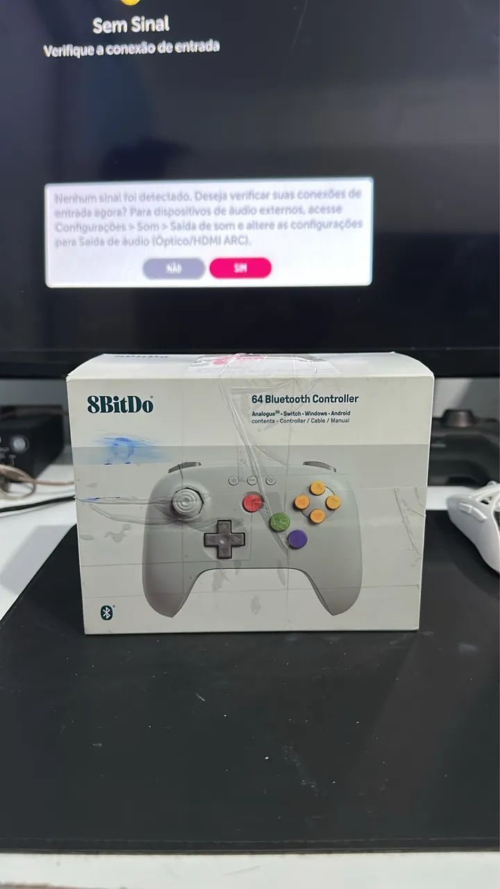 Controle 8BitDo 64 Bluetooth Grey Original - Switch / PC / Android - 80NE - Foto 2