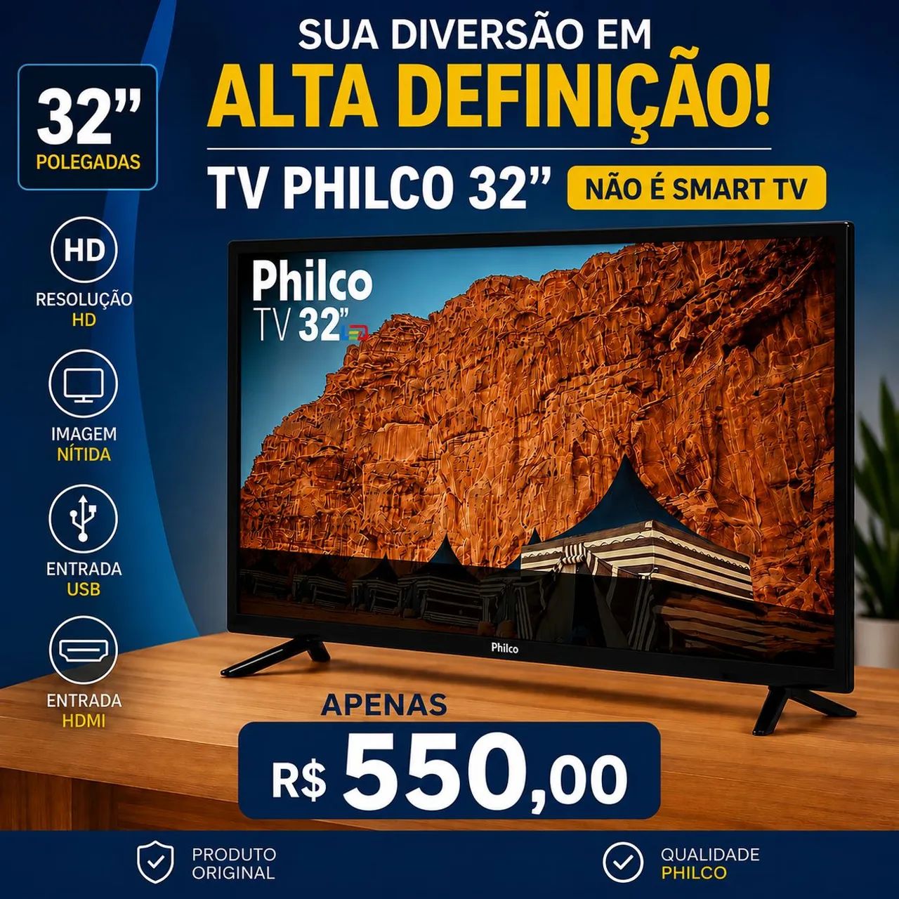 Tv Philco 32" - Não é Smart
